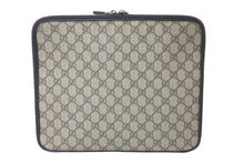 Load image into Gallery viewer, GUCCI グッチ クラッチバッグ PCケース タブレットケース GGスプリーム GG柄 総柄 493075 ブラウン 美品 中古 59139