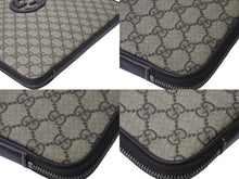 Load image into Gallery viewer, GUCCI グッチ クラッチバッグ PCケース タブレットケース GGスプリーム GG柄 総柄 493075 ブラウン 美品 中古 59139