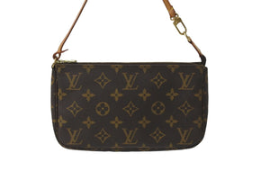 LOUIS VUITTON ルイヴィトン アクセサリーポーチ ポシェットアクセソワール モノグラム M51980 ブラウン 美品 中古 59142