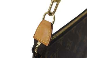 LOUIS VUITTON ルイヴィトン アクセサリーポーチ ポシェットアクセソワール モノグラム M51980 ブラウン 美品 中古 59142
