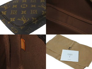 LOUIS VUITTON ルイヴィトン アクセサリーポーチ ポシェットアクセソワール モノグラム M51980 ブラウン 美品 中古 59142