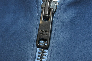PRADA プラダ ジャケット スエード ツートーン ブラウン ブルー 羊革 レーヨン サイズ50 19SS UPW222 1FEK 美品 中古 59154