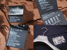 Load image into Gallery viewer, PRADA プラダ ジャケット スエード ツートーン ブラウン ブルー 羊革 レーヨン サイズ50 19SS UPW222 1FEK 美品 中古 59154