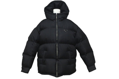 PRADA プラダ ダウンジャケット リサイクルナイロン ブラック フード付き サイズ38 292052 S222 11FC 美品 中古 59155 
