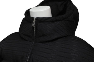 PRADA プラダ ダウンジャケット リサイクルナイロン ブラック フード付き サイズ38 292052 S222 11FC 美品 中古 59155 
