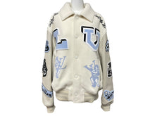 Load image into Gallery viewer, 極美品 LOUIS VUITTON ルイヴィトン マルチパッチ ミックスドレザーバーシティブルゾン 22AW サイズ48 RM222 MJY HNL91X 中古59156