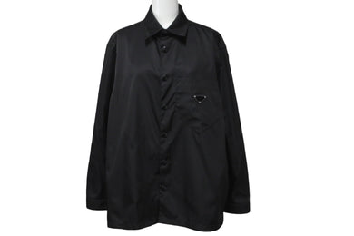 PRADA プラダ ジャケット Re-Nylon 20AW シャツジャケット トライアングルロゴ ナイロン サイズS SC514 S202 1WQ8 美品 中古 59158
