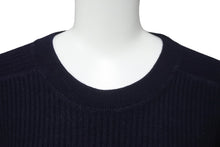 Load image into Gallery viewer, JIL SANDER ジルサンダー 七分袖 セーター ニット ネイビー ウール ビスコース JSUO751022 48 美品 中古 59178