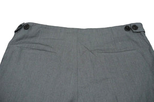 JIL SANDER ジルサンダー ジップトラウザーパンツ グレー ウール ポリエステル 46 JSMP310931 美品 中古 59179