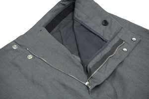 JIL SANDER ジルサンダー ジップトラウザーパンツ グレー ウール ポリエステル 46 JSMP310931 美品 中古 59179