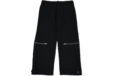 JIL SANDER ジルサンダー ジップトラウザーパンツ スラックス ジップポケット ブラック ウール 48 JSMP311631 良品 中古 59180