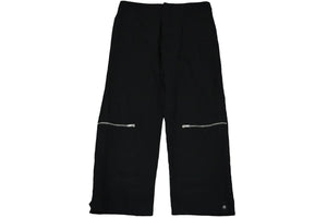 JIL SANDER ジルサンダー ジップトラウザーパンツ スラックス ジップポケット ブラック ウール 48 JSMP311631 良品 中古 59180