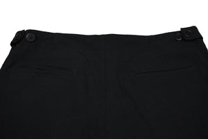 JIL SANDER ジルサンダー ジップトラウザーパンツ スラックス ジップポケット ブラック ウール 48 JSMP311631 良品 中古 59180