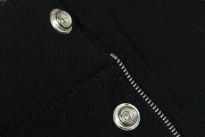 JIL SANDER ジルサンダー ジップトラウザーパンツ スラックス ジップポケット ブラック ウール 48 JSMP311631 良品 中古 59180