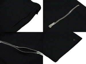 JIL SANDER ジルサンダー ジップトラウザーパンツ スラックス ジップポケット ブラック ウール 48 JSMP311631 良品 中古 59180