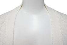 Load image into Gallery viewer, dublet タブレット ニット セーター 3D パッチ プルオーバー 胸ワニワッペン 裾カットオフ 2019SS ホワイト M 良品 中古 59182