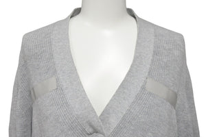 Sacai × Dr.Woo サカイ × ドクターウー ニット 半袖シャツ セーター バンダナ柄 サンプル品 グレー ブルー 美品 中古 59185 