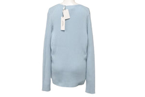 新品未使用 MARC JACOBS マークジェイコブス 長袖 クルーネックセーター M ランウェイ ウール ペールブルー K4190017 中古 59188
