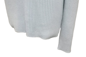 新品未使用 MARC JACOBS マークジェイコブス 長袖 クルーネックセーター M ランウェイ ウール ペールブルー K4190017 中古 59188