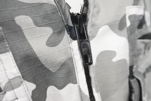 新品同様 BALENCIAGA バレンシアガ ベスト 681459 カモフラージュプリント カーゴポケット コットン ブラック グレー 46 中古 59200