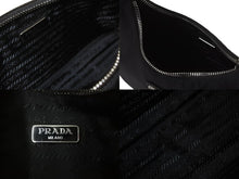 画像をギャラリービューアに読み込む, PRADA プラダ ホーボー ワンショルダー RE-EDITION 2005 トライアングル ブラック ナイロン 1NE204 美品 ロゴ 中古 59202 