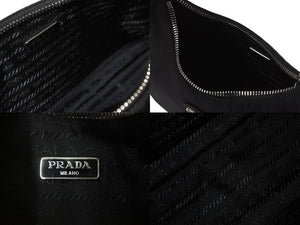 PRADA プラダ ホーボー ワンショルダー RE-EDITION 2005 トライアングル ブラック ナイロン 1NE204 美品 ロゴ 中古 59202 