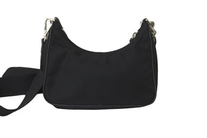 PRADA プラダ ホーボー チェーン 2WAY ショルダーバッグ RE-EDITION 2005 ブラック ナイロン 1BH204 美品 中古 59204 