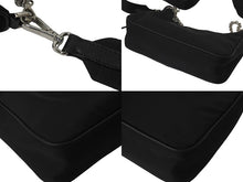 画像をギャラリービューアに読み込む, PRADA プラダ ホーボー チェーン 2WAY ショルダーバッグ RE-EDITION 2005 ブラック ナイロン 1BH204 美品 中古 59204 