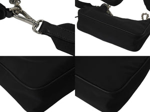 PRADA プラダ ホーボー チェーン 2WAY ショルダーバッグ RE-EDITION 2005 ブラック ナイロン 1BH204 美品 中古 59204 