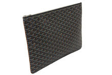 Load image into Gallery viewer, GOYARD ゴヤール クラッチバッグ セナGM ブラウン ブラック ゴヤールディンキャンバス シルバー金具 美品 中古 59205