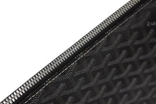 Load image into Gallery viewer, GOYARD ゴヤール クラッチバッグ セナGM ブラウン ブラック ゴヤールディンキャンバス シルバー金具 美品 中古 59205