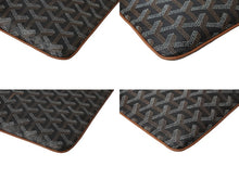 Load image into Gallery viewer, GOYARD ゴヤール クラッチバッグ セナGM ブラウン ブラック ゴヤールディンキャンバス シルバー金具 美品 中古 59205