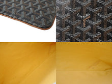 Load image into Gallery viewer, GOYARD ゴヤール クラッチバッグ セナGM ブラウン ブラック ゴヤールディンキャンバス シルバー金具 美品 中古 59205