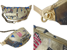 Load image into Gallery viewer, 極美品 CHANEL シャネル ココマーク エジプトコレクション バムバッグ ボディバッグ 28番台 ゴールド マルチカラー 中古 59239