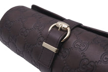 Load image into Gallery viewer, GUCCI グッチ ウォッチケース GG柄 レザー ブラウン ゴールド金具 ベルト開閉 良品 中古 59240