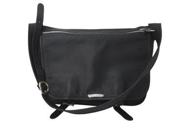 CHROME HEARTS クロムハーツ ショルダーバッグ ダガージップ ガンスリンガー レザー シルバー925 ブラック 美品 中古 59242