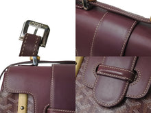 Load image into Gallery viewer, GOYARD ゴヤール ハンドバッグ 2WAY サイゴンPM バーガンディ パープル ゴヤールディンキャンバス シルバー金具 美品 中古 59246