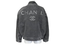 Load image into Gallery viewer, CHANEL シャネル デニムジャケット ココマーク P74033V65658 コットン ポリエステル ビスコース グレー サイズ34 美品 中古 59253
