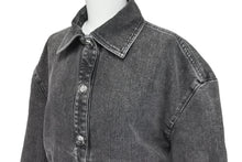 Load image into Gallery viewer, CHANEL シャネル デニムジャケット ココマーク P74033V65658 コットン ポリエステル ビスコース グレー サイズ34 美品 中古 59253