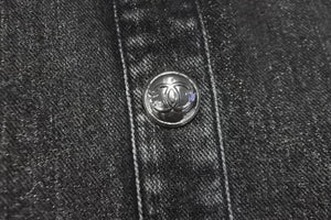 CHANEL シャネル デニムジャケット ココマーク P74033V65658 コットン ポリエステル ビスコース グレー サイズ34 美品 中古 59253