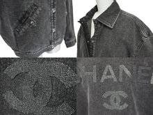 Load image into Gallery viewer, CHANEL シャネル デニムジャケット ココマーク P74033V65658 コットン ポリエステル ビスコース グレー サイズ34 美品 中古 59253