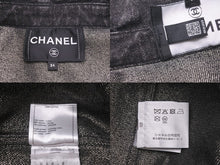 Load image into Gallery viewer, CHANEL シャネル デニムジャケット ココマーク P74033V65658 コットン ポリエステル ビスコース グレー サイズ34 美品 中古 59253
