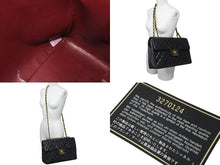 Load image into Gallery viewer, CHANEL シャネル ショルダーバッグ デカマトラッセ ダブルチェーンブラック 3番台 ラムスキン ゴールド金具 美品 中古 59258