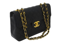 Load image into Gallery viewer, CHANEL シャネル ショルダーバッグ デカマトラッセ ダブルチェーンブラック 3番台 ラムスキン ゴールド金具 美品 中古 59258