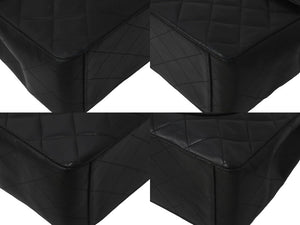 CHANEL シャネル ショルダーバッグ デカマトラッセ ダブルチェーンブラック 3番台 ラムスキン ゴールド金具 美品 中古 59258