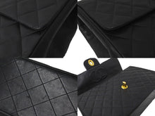 Load image into Gallery viewer, CHANEL シャネル ショルダーバッグ デカマトラッセ ダブルチェーンブラック 3番台 ラムスキン ゴールド金具 美品 中古 59258