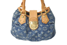 Load image into Gallery viewer, LOUIS VUITTON ルイヴィトン ハンドバッグ プリーティ M95020 モノグラムデニム ブルー 美品 中古 59277
