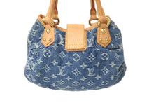 Load image into Gallery viewer, LOUIS VUITTON ルイヴィトン ハンドバッグ プリーティ M95020 モノグラムデニム ブルー 美品 中古 59277