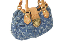 Load image into Gallery viewer, LOUIS VUITTON ルイヴィトン ハンドバッグ プリーティ M95020 モノグラムデニム ブルー 美品 中古 59277