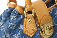 Load image into Gallery viewer, LOUIS VUITTON ルイヴィトン ハンドバッグ プリーティ M95020 モノグラムデニム ブルー 美品 中古 59277